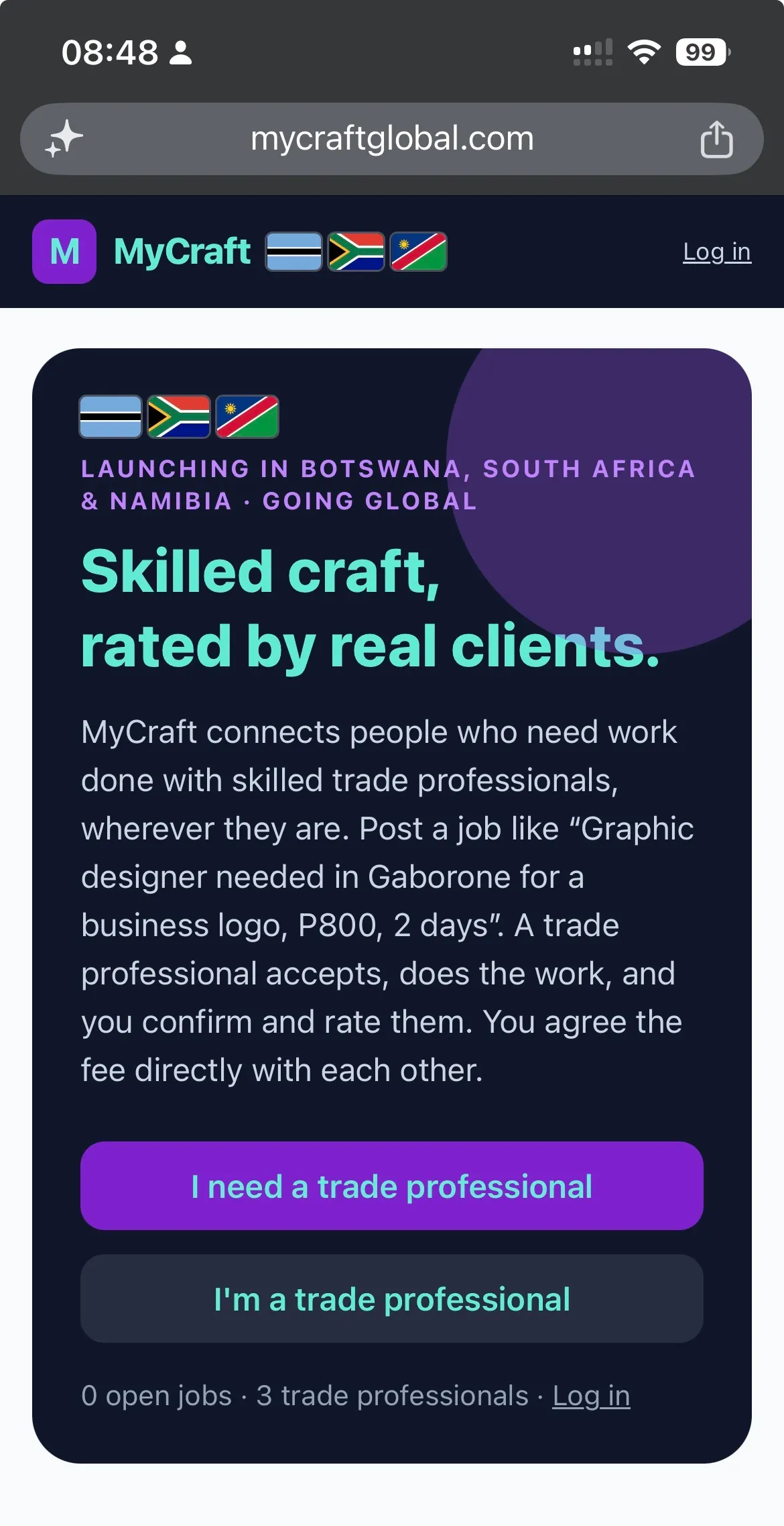 Screenshot of MyCraft