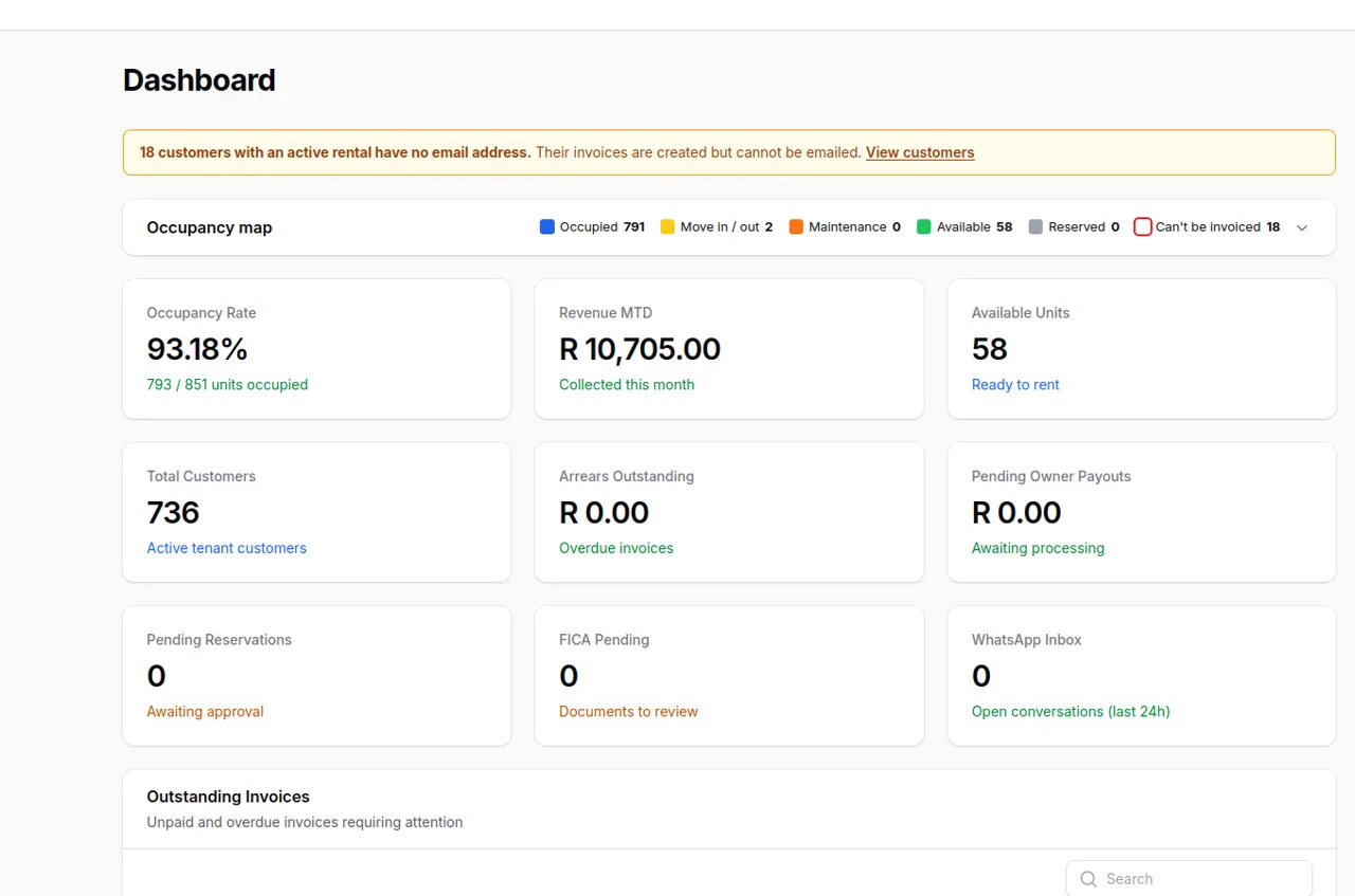 Screenshot of StorageZen