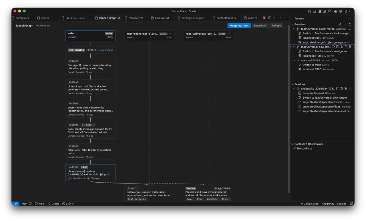 Screenshot of Tessera