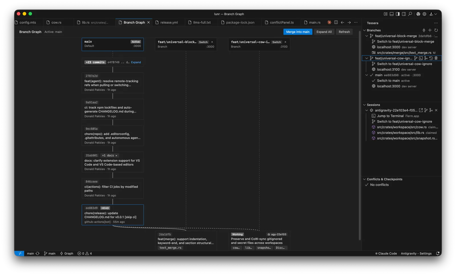 Screenshot of Tessera